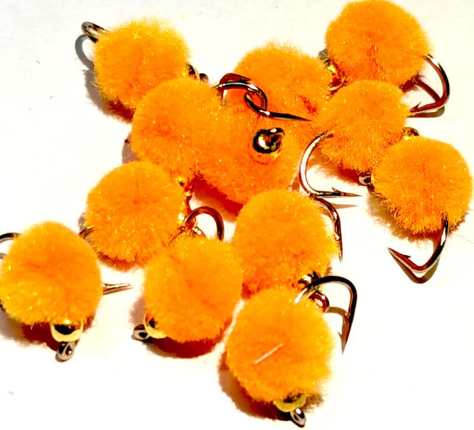 Egg Fly -  Orange#12 barbed  weighted /E47