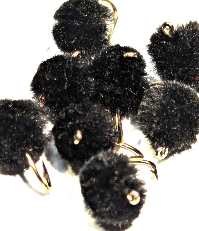 Egg Fly  Black #12 barbedUnweighted , E26