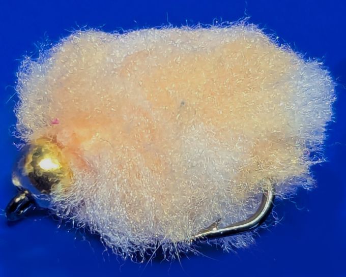 Bi- colour eggstasy egg, Peach / White # 12 ,barbed  EGG181