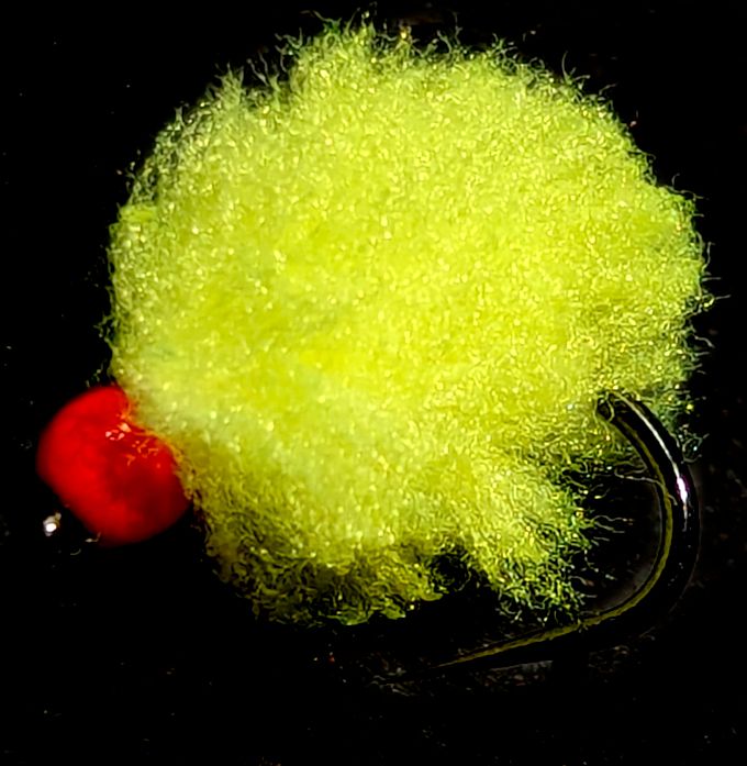 FL Yellow Eggstasy  egg  - hot head FL Red #10,barbless / E79