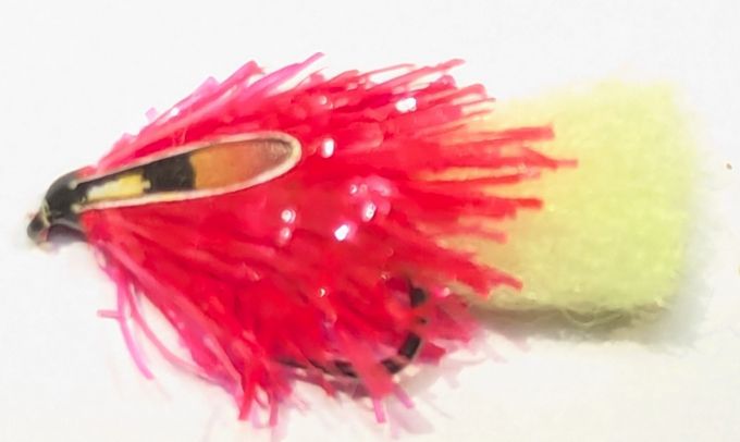 Blob , Jelly Fritz JC Fl Yellow /Red.size 10 barbless Unweighted BL89