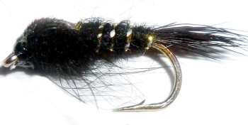 Gold ribbed hares ear - Black #16 [HE 10]