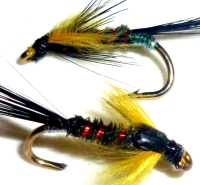 Diawl bach,Sunburst marabou buds #14 / D26