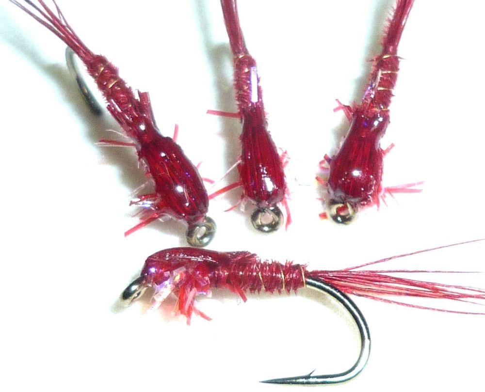 Pheasant tail nymph /Claret with Pink thorax /N23
