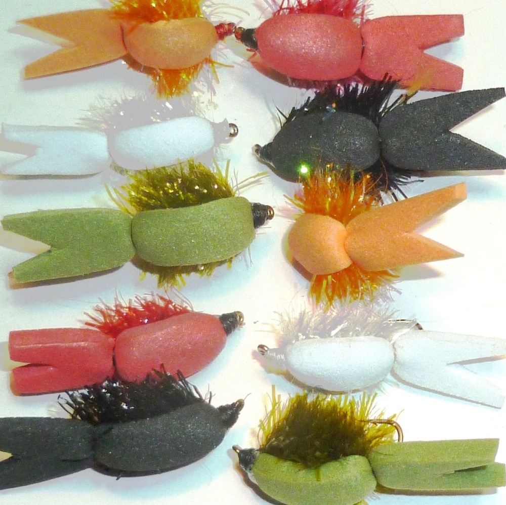 Floating fry,  10 assorted patterns
