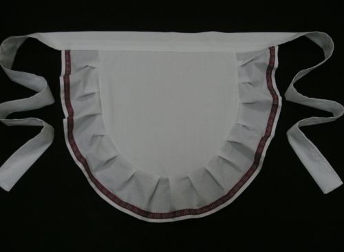 <!-- 0212 -->Ladies Frilly Waist Apron Pinny With Tartan