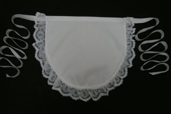 Childrens Apron Pinny Deluxe Lace Edge