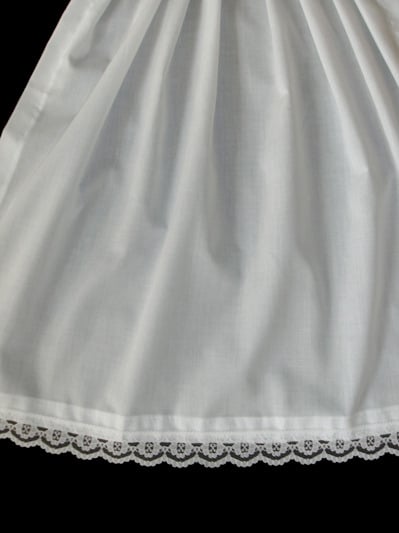 lace edge apron