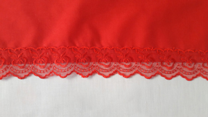 red lace edge