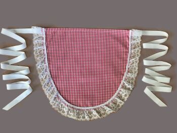 Red Gingham Waist Apron