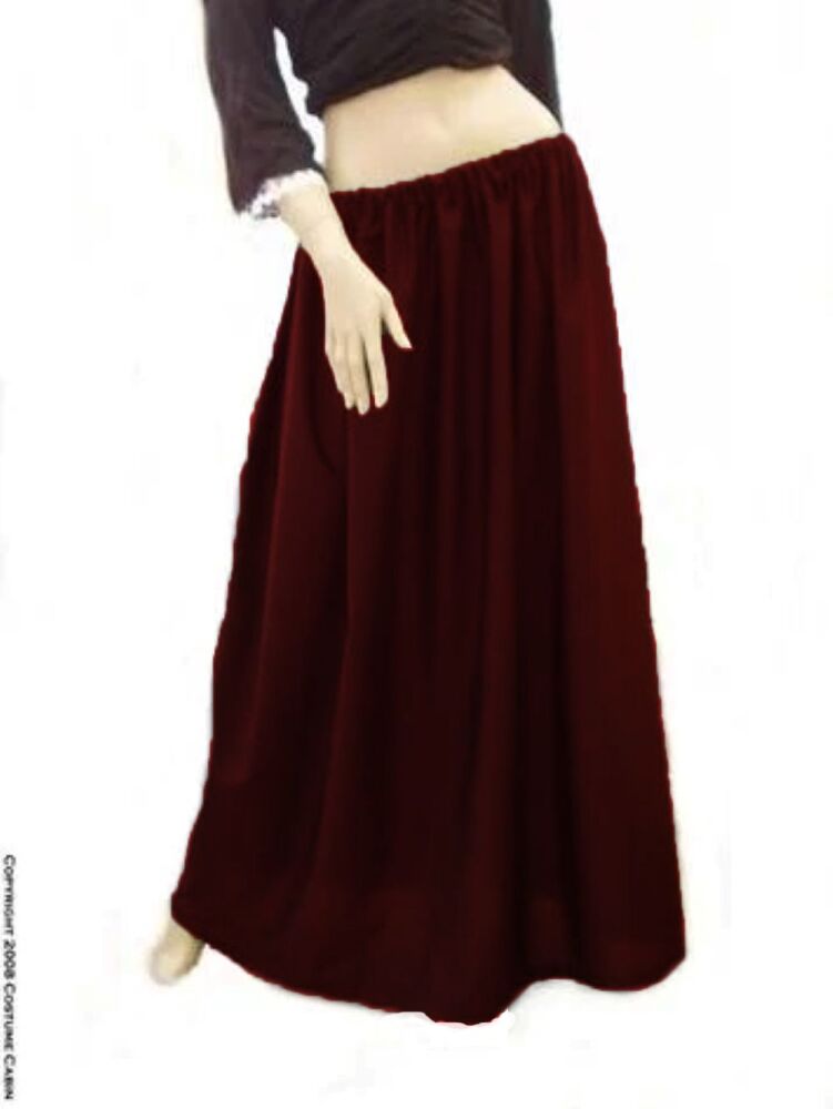 Long-wine-skirt