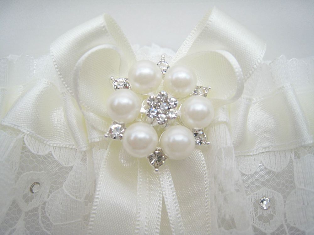 Matching Dolly Bag, Garter & Ring Cushion, All Ivory Or Choose Colours