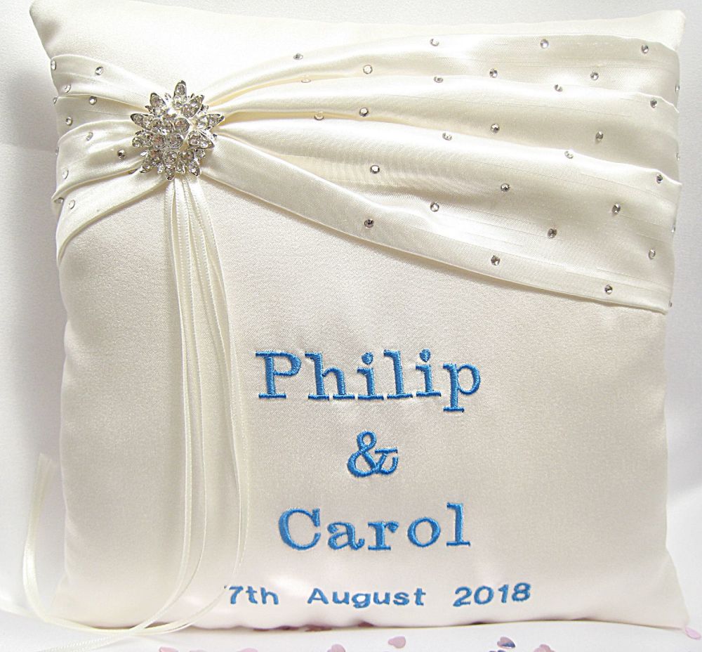 Personalised Ring Cushions For Weddings
