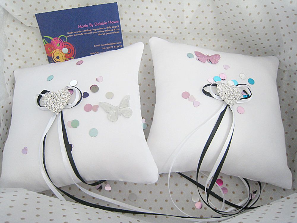 Mini Wedding Ring Cushions, Custom Made Ring Pillows