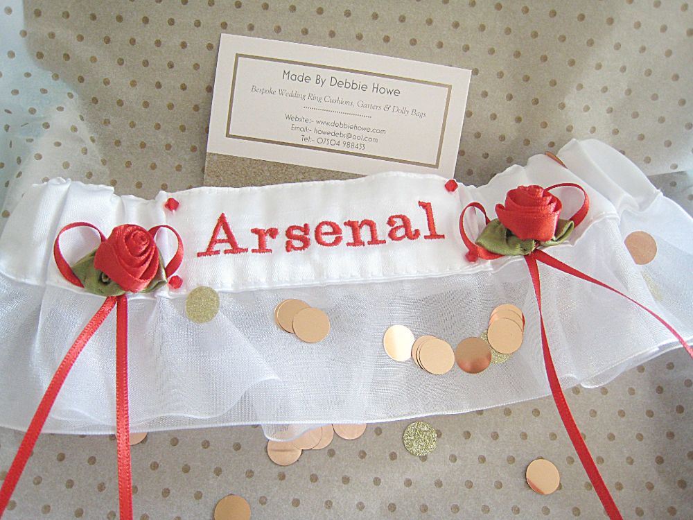 No.1  ANY TEAM Football Organza Wedding Garter
