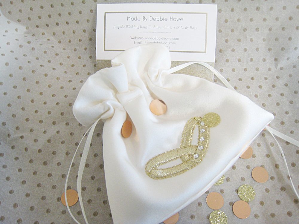 No.1 Wedding Ring Bag, Ring Bag Swarovski Choose Colours 