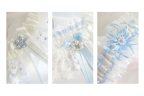 Swarovski Crystals Garters, Satin, Lace & Ribbons