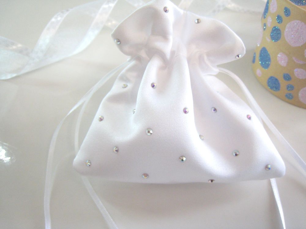 Ring Pouch Bag, To Hold Wedding Rings During Bridal Ceremony.