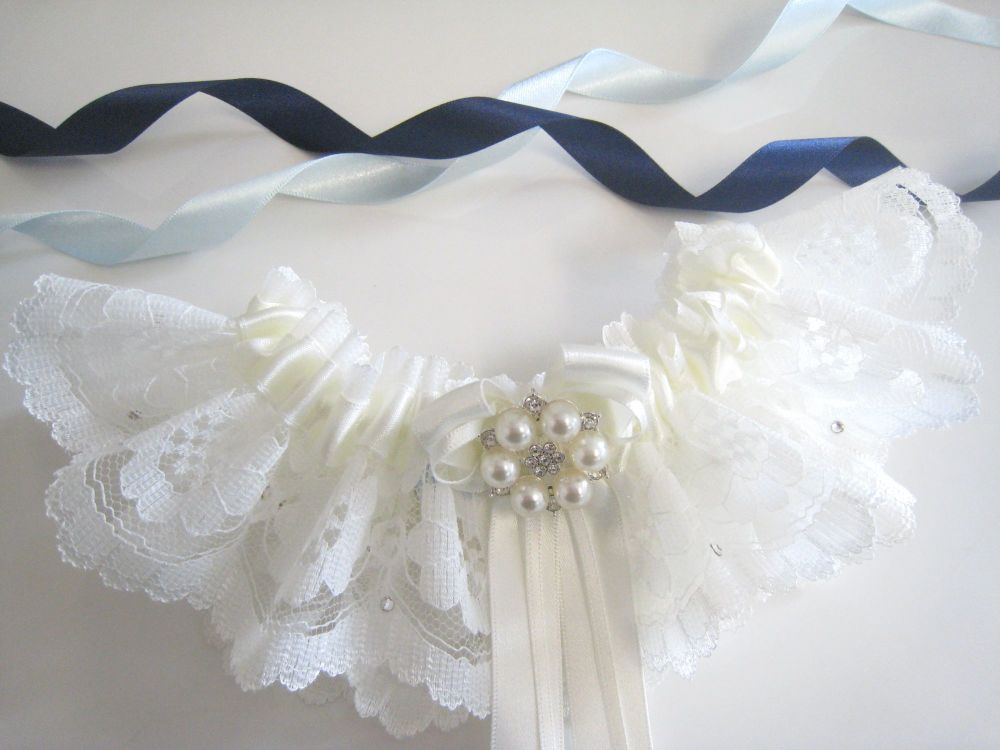 Swarovski Wedding Garter, Couture Bridal Garter Collection.