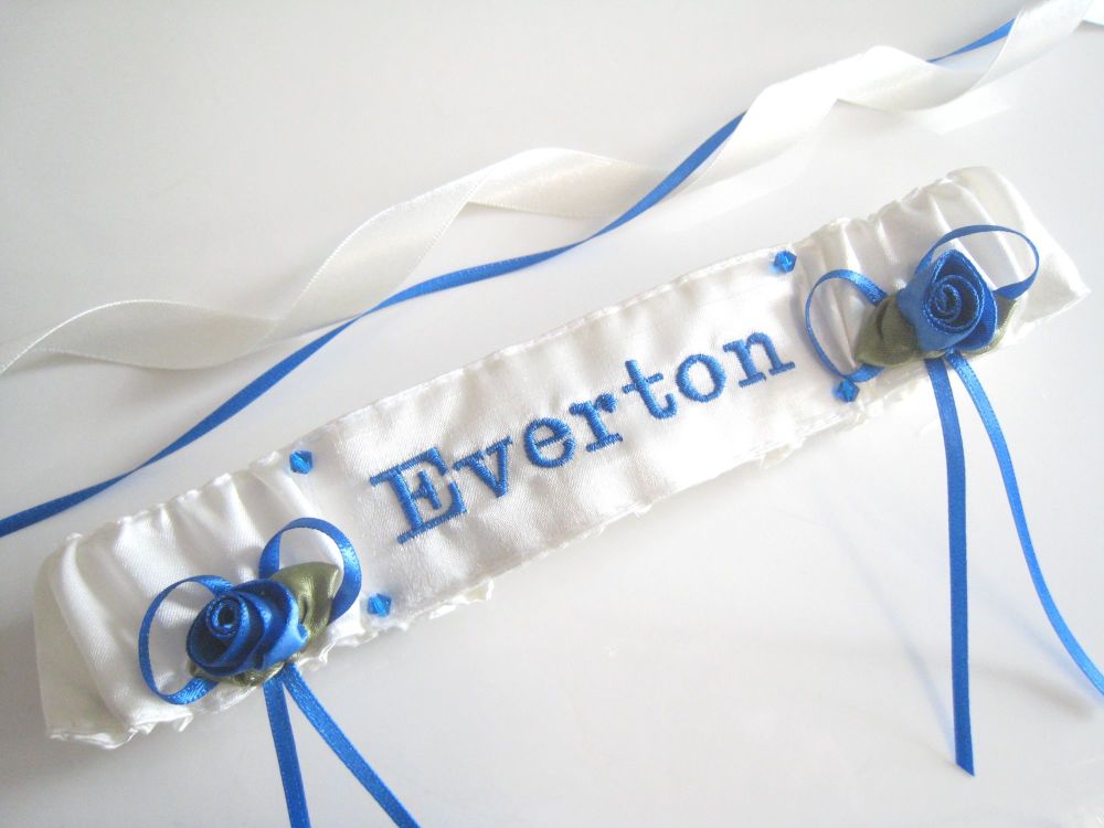 No.8 EVERTON Wedding Football Garter