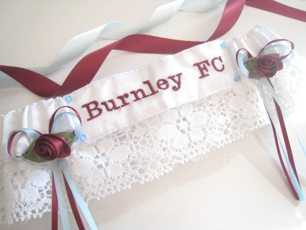 BURNLEY FC Lace Football Garter UK