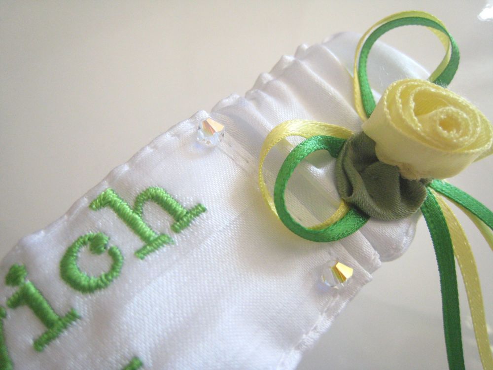 No12 Norwich City Wedding Garter
