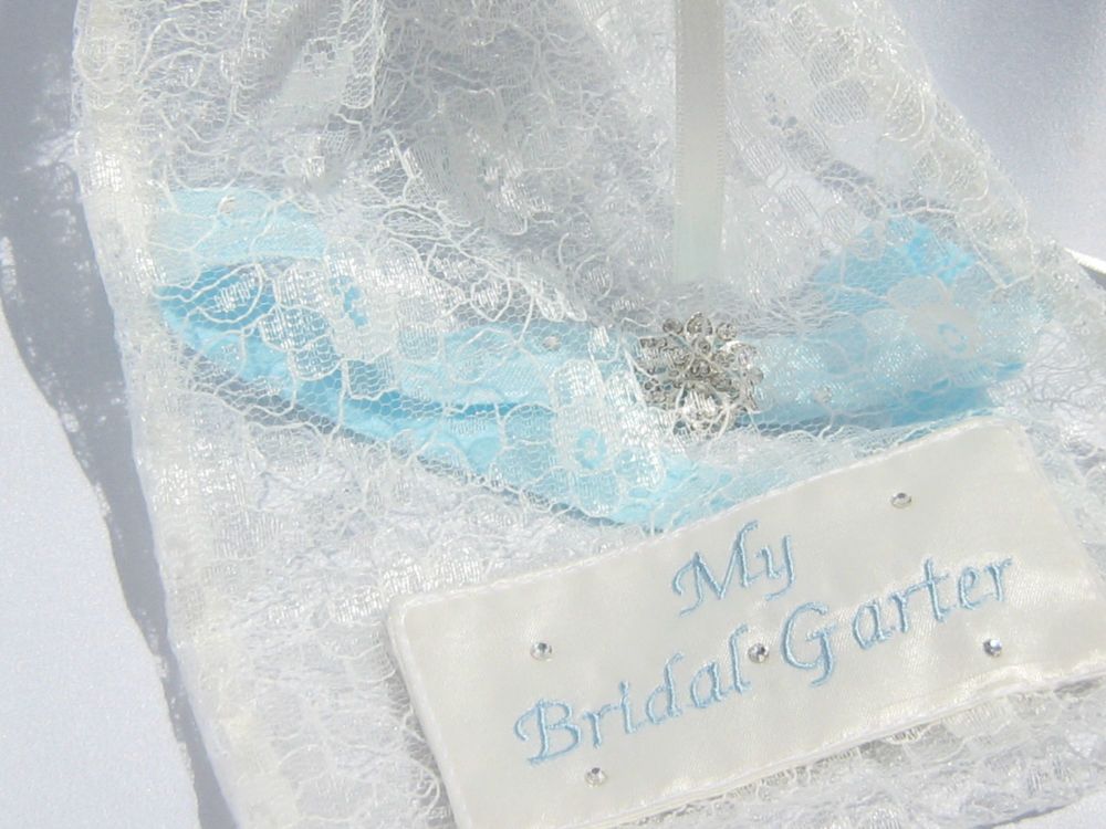    'Luna' Crystal Wedding Garter With Dust Bag