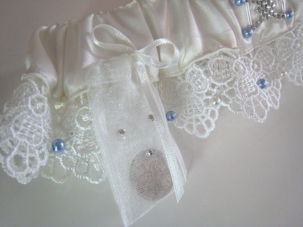Something Blue Bridal Garter