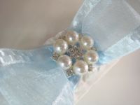     'Blue Wedding Garter' - Silver Sixpence Included