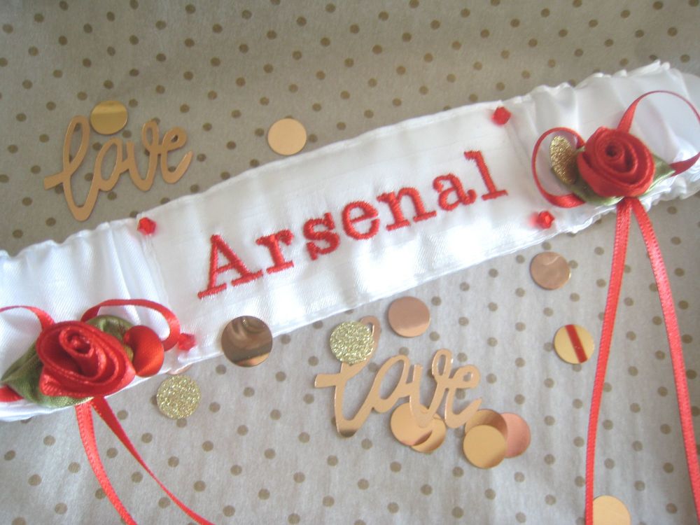 No.3 ARSENAL Football Wedding Garter