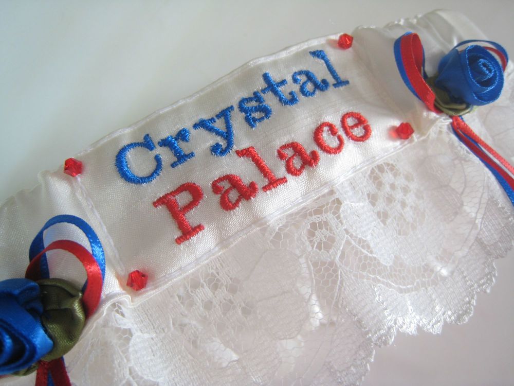 Crystal Palace Footbal Wedding Garter
