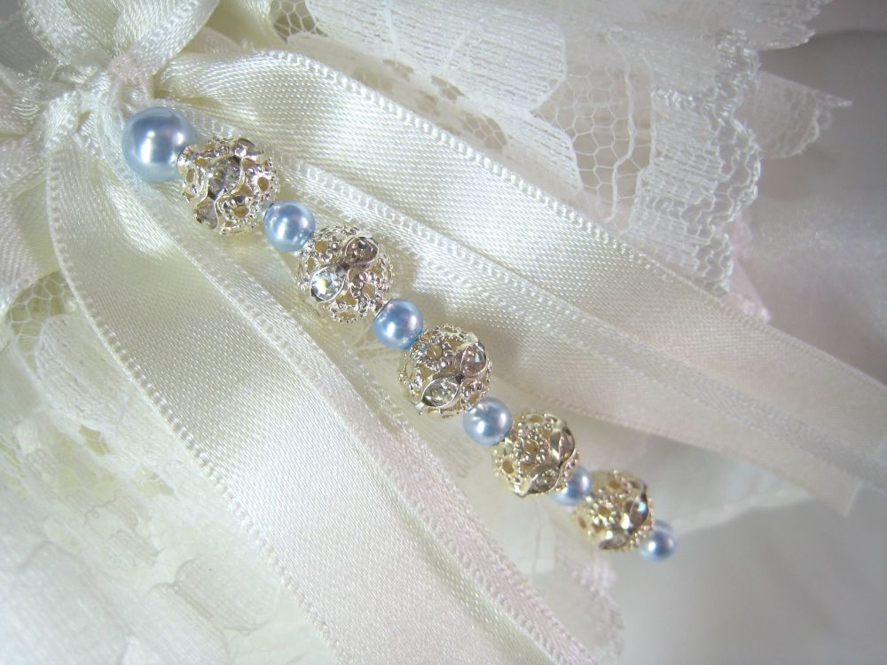 'Daisy' Luxury Wedding Garter Design, Bespoke Bridal Garter