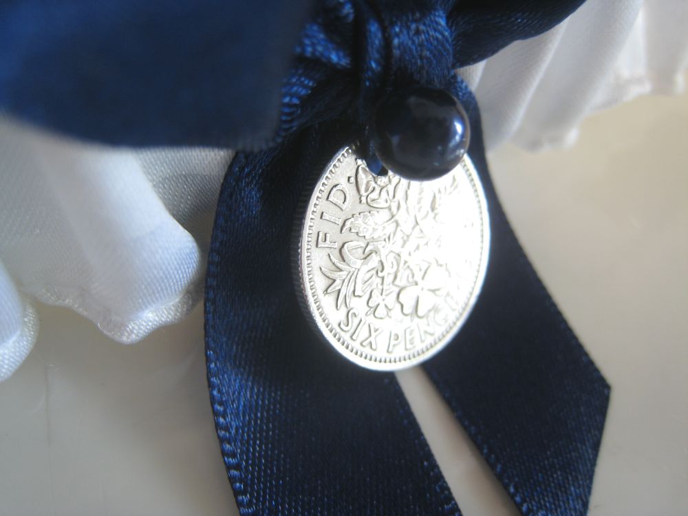 SIXPENCE  WEDDING GARTERS
