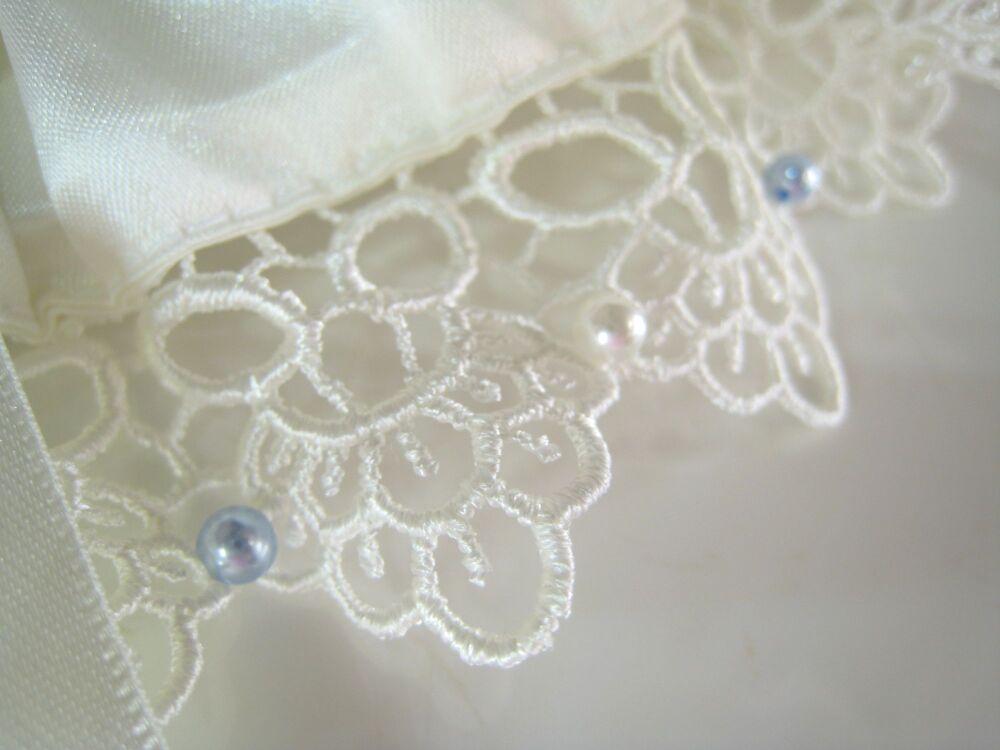 'Belle' Swarovski Wedding Garter, Guipure Lace Garter