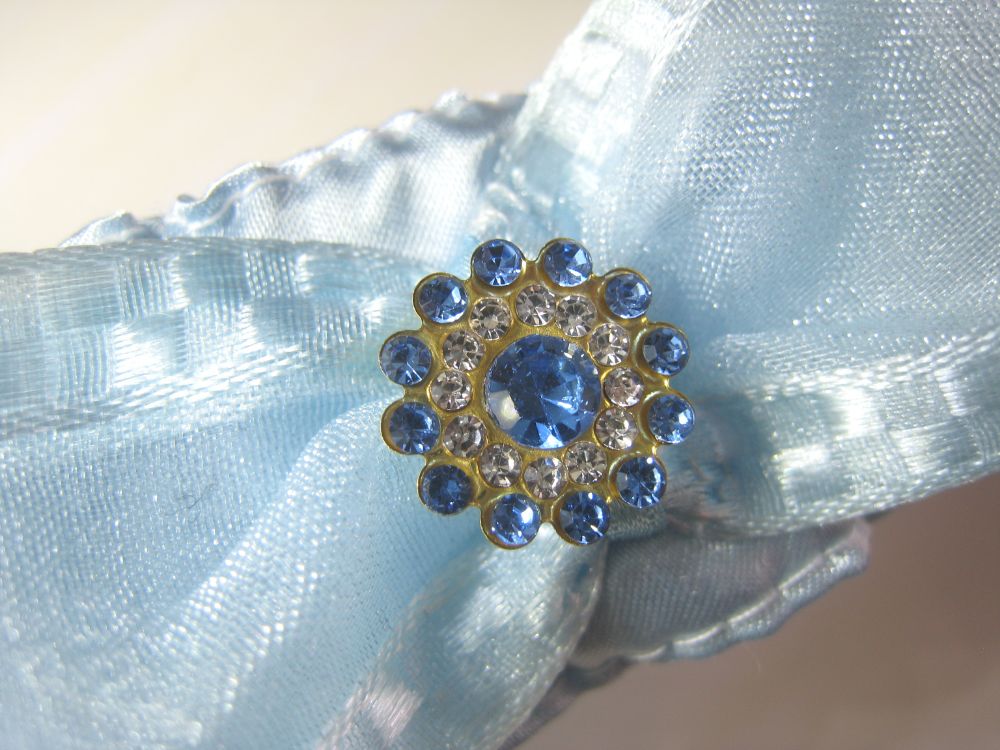 'Laura' Blue Bridal Garter