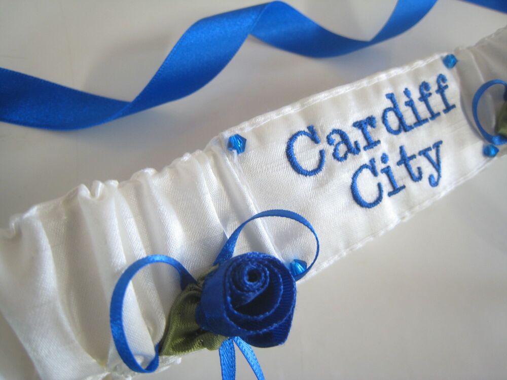 No.6 CARDIFF CITY Wedding Football Garter