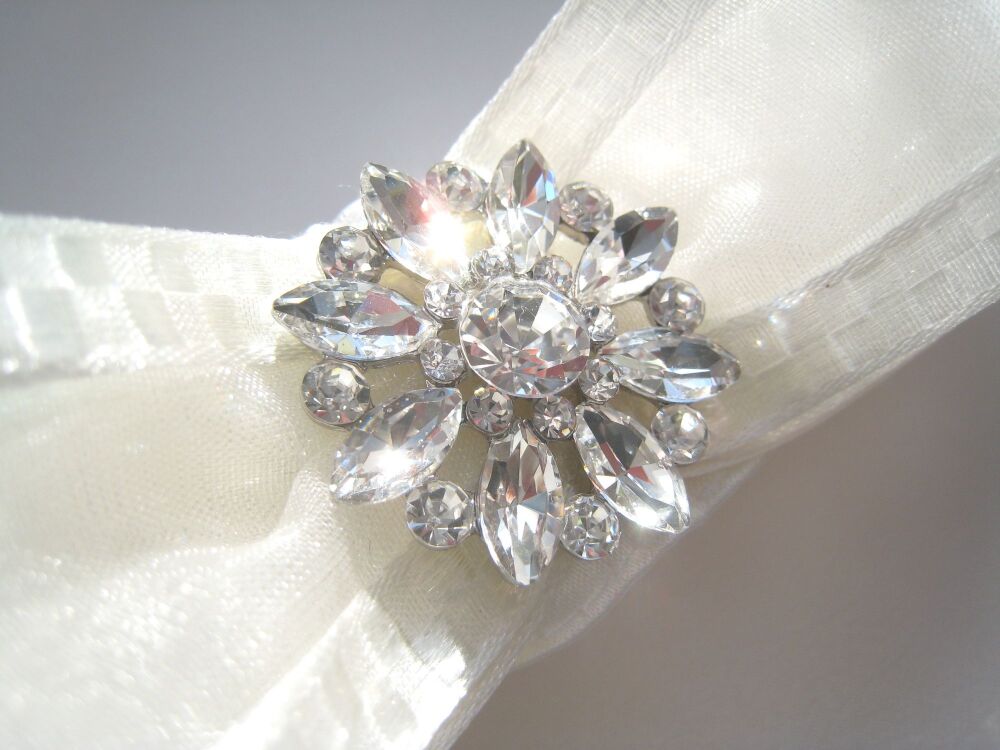 Bliss Luxury Personalised Garter, Crystal Wedding Garter