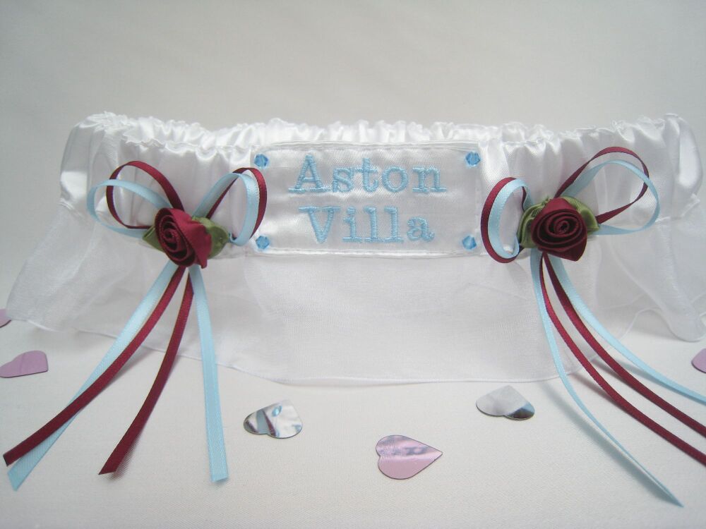 Aston Villa Garter For Weddings