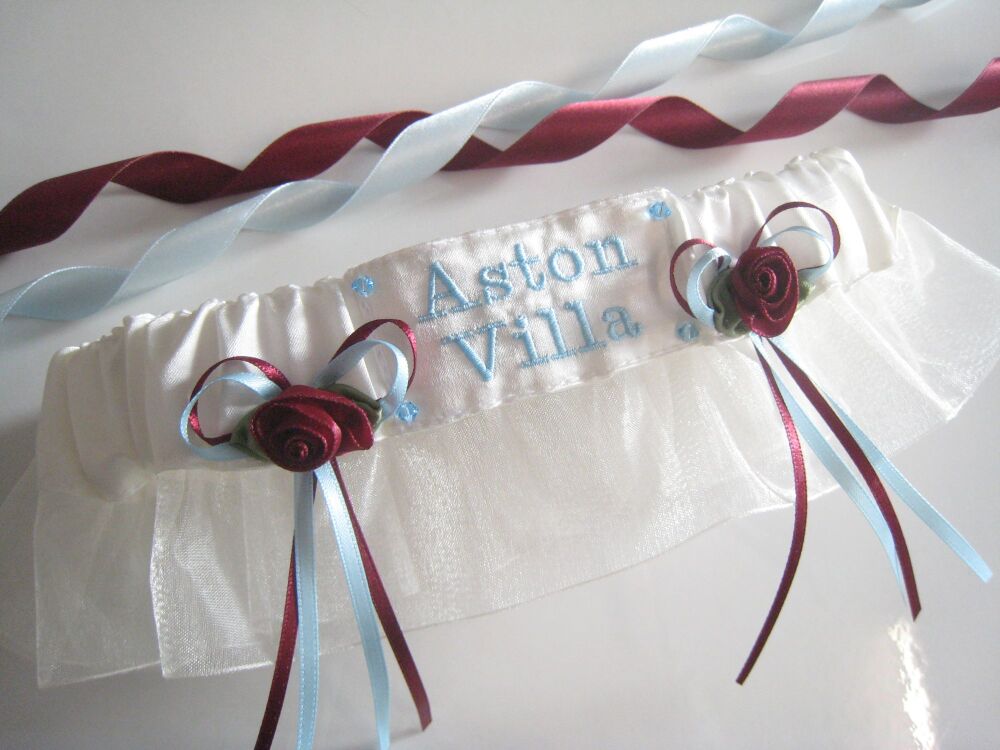 No.3 Aston Villa Wedding Garter
