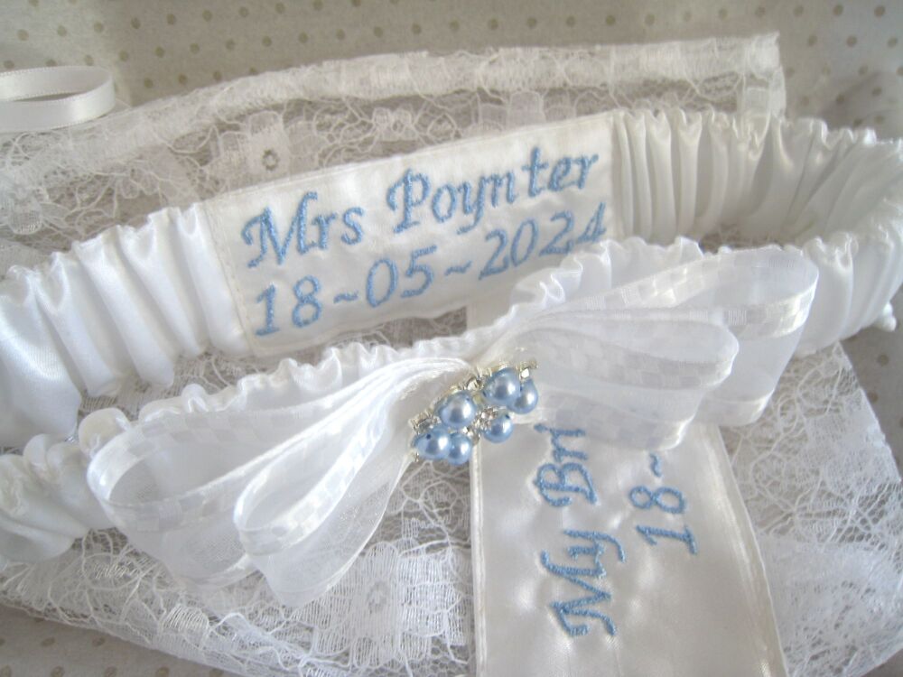 Bridal garter with Swarovski crystals UK