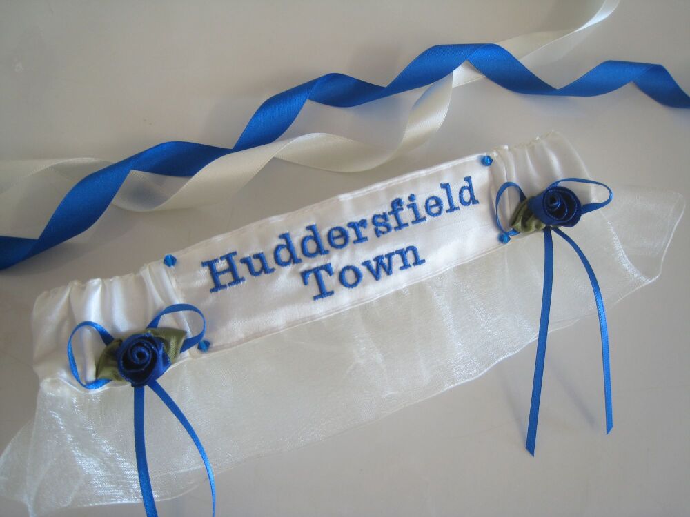 No13 HUDDERSFIELD TOWN Organza Football Garter