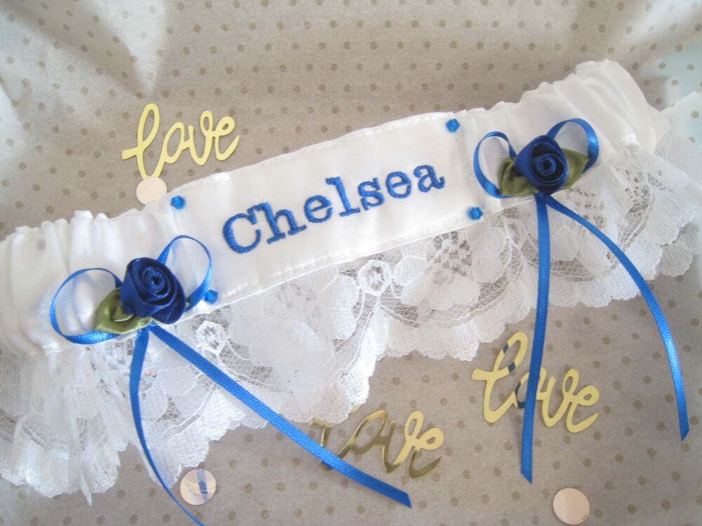 CHELSEA Lace Wedding Football Garter