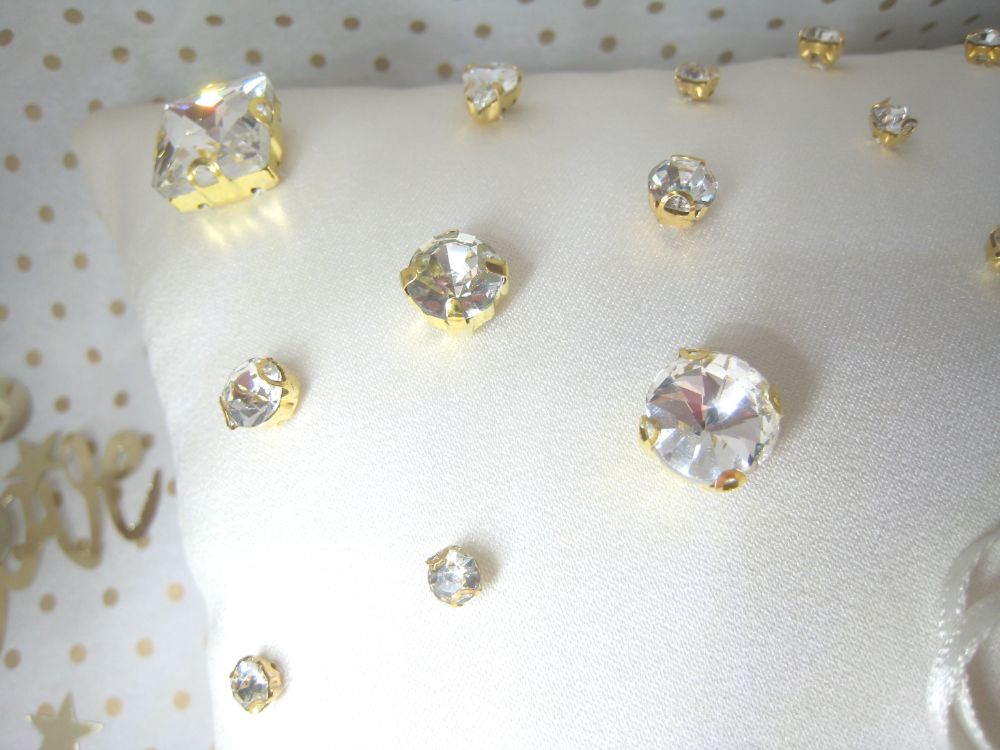 'Crystal' Ring Bearer Pillow £49.99