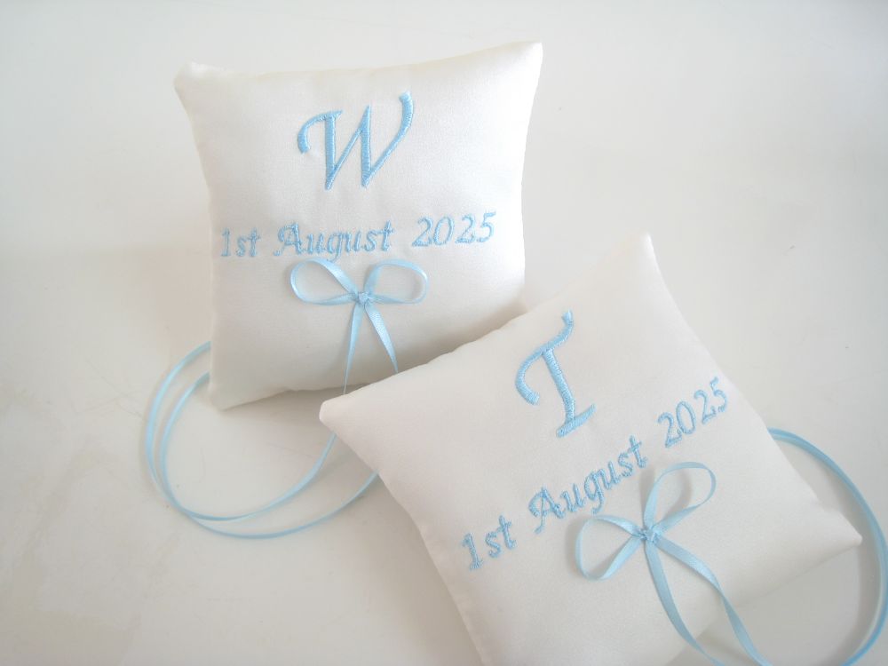 'No.8' Mini Wedding Ring Cushions From £22.99