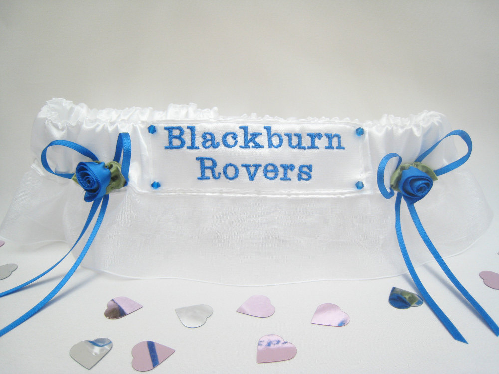 No.5 BLACKBURN ROVERS Organza  Football Wedding Garter