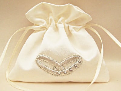 No.2 Wedding Ring/Pouch Bag For Wedding Rings With SWAROVSKI