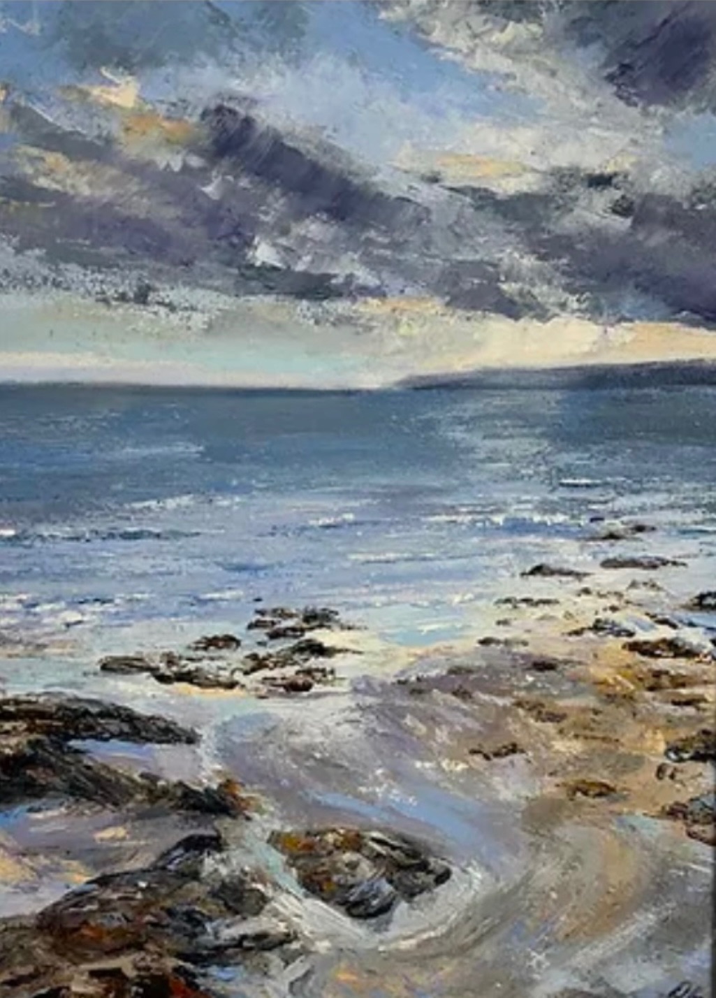 Silver Seas.  47.5cm x 37.5cm framed size.