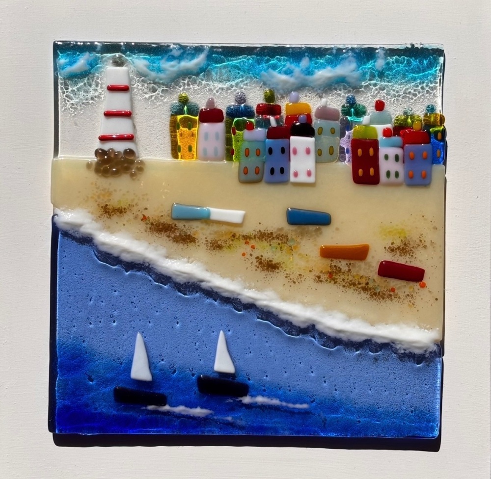First Past the Lighthouse.  26cm x 26cm