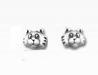 Cat Head Earrings