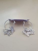 Hoop Butterfly Earrings